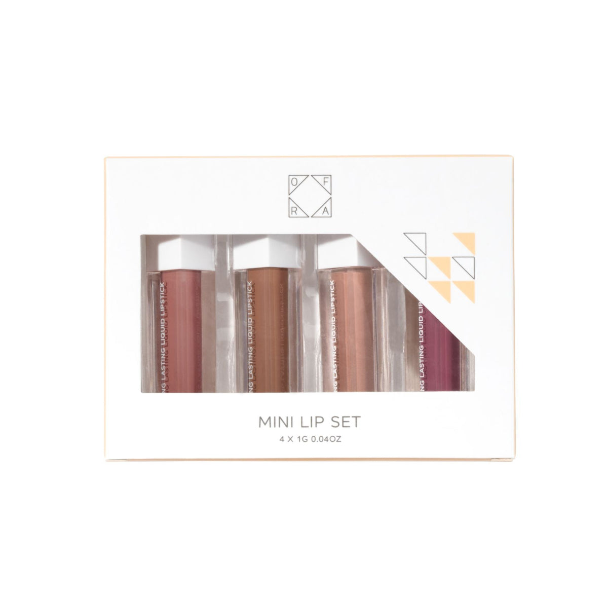 OFRA Everyday Nudes Mini Lip Set - (Sanibel,Verona,Bel Air,Unzipped)