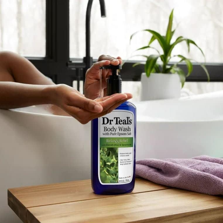 Dr Teals Body Wash With Pure Epsom Salt Relax and Relief With Eucalyptus and Spearmint