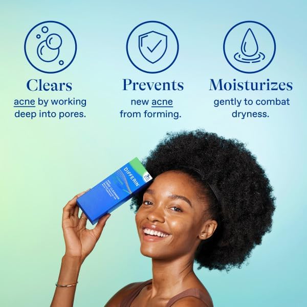 Differin Daily Acne Face Wash Cleanser with Benzoyl Peroxide