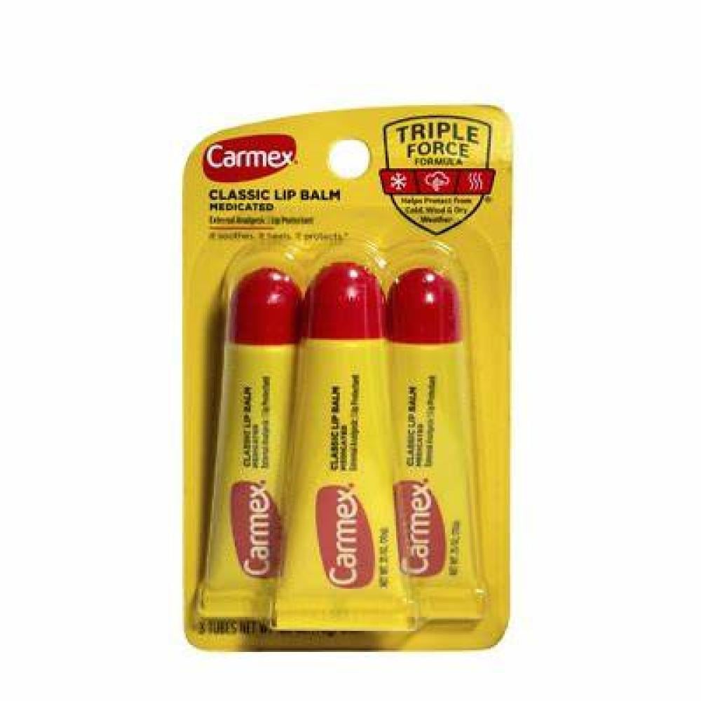 Carmex Daily Care 3-Pack Tube Set Original Flavor