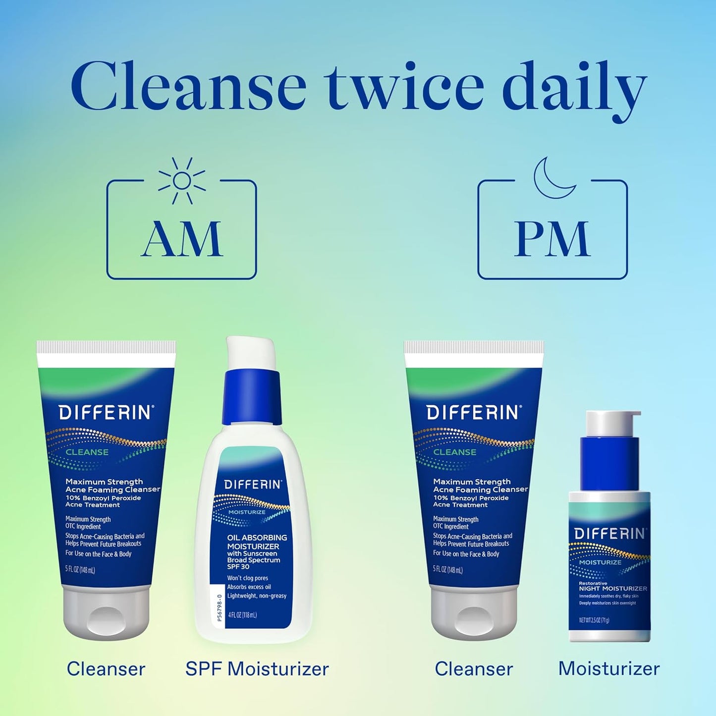 Differin Maximum Strength Acne Foaming Cleanser 10% Penzoyl Peroxide