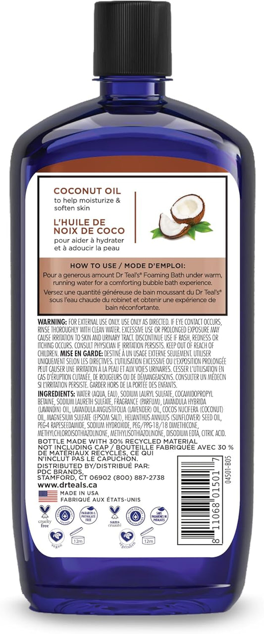 Dr Teals Foaming Bath With Pure Epsom Salt With Coconut Oil