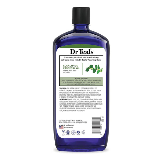 Dr Teals Foaming Bath With Pure Epsom Salt Eucalyptus and Spearmint