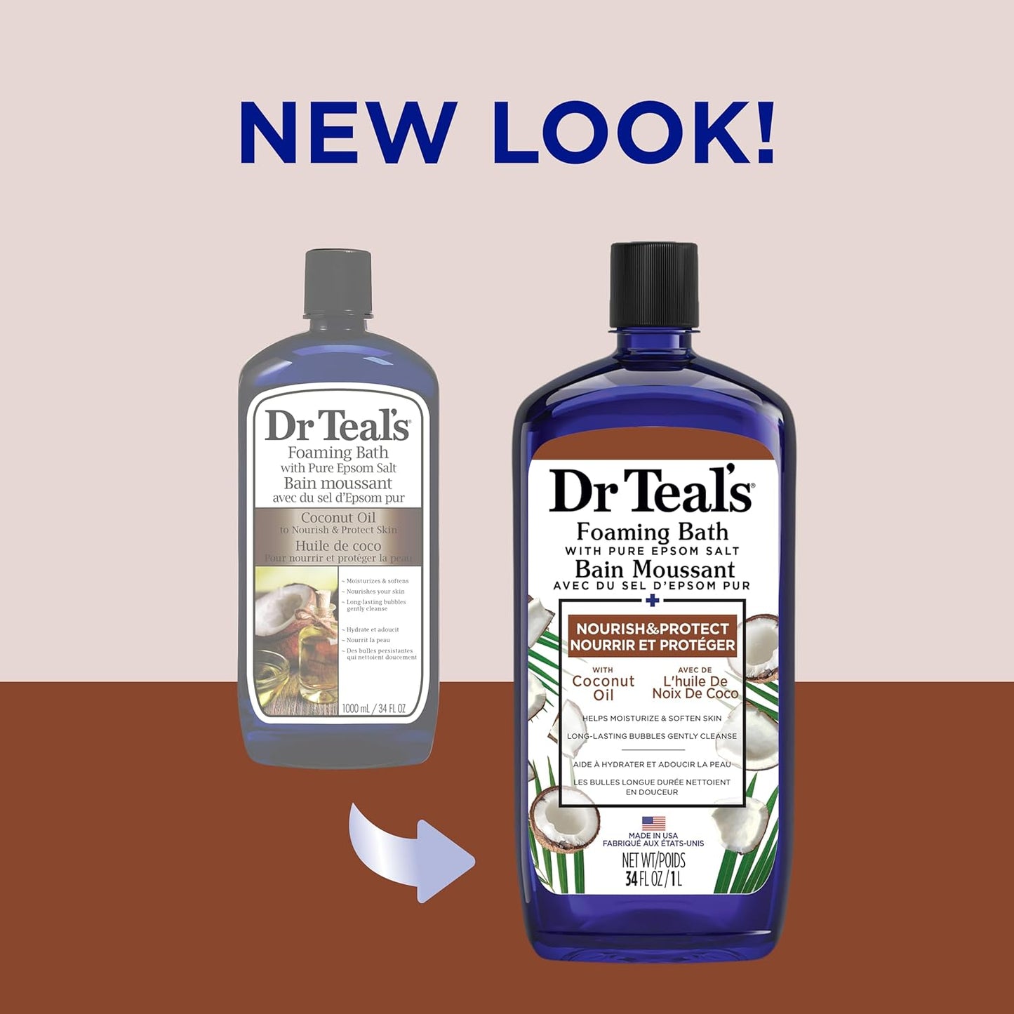 Dr Teals Foaming Bath With Pure Epsom Salt With Coconut Oil