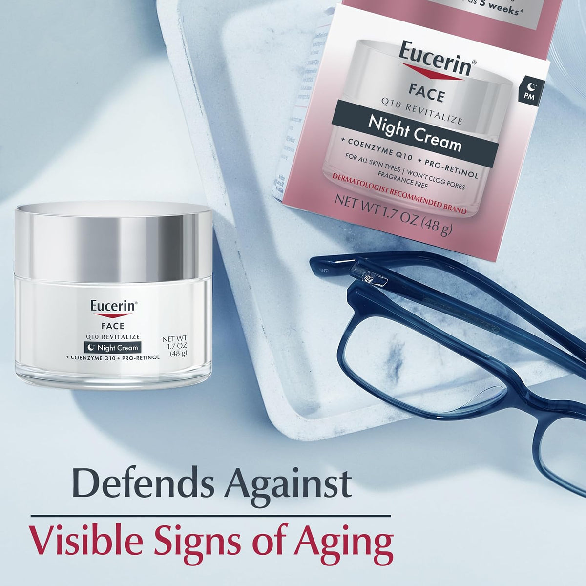 Eucerin Q10 Anti-Wrinkle Night Cream + Pro-Retinol 1.7 oz (48 g)