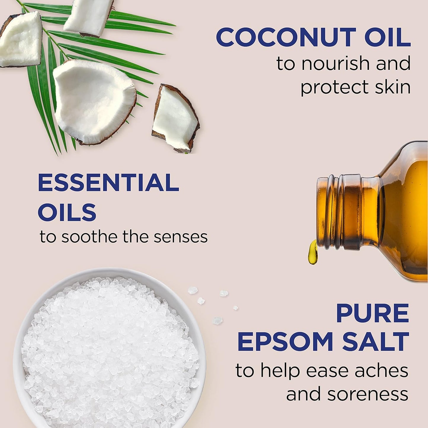 Dr Teals Epsom Salt Soaking Solution Nourishing and Protect With Coconut Oil 3 lbs.