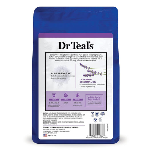 Dr Teals Epsom Salt Soothe and Sleep Lavender 3 lbs.