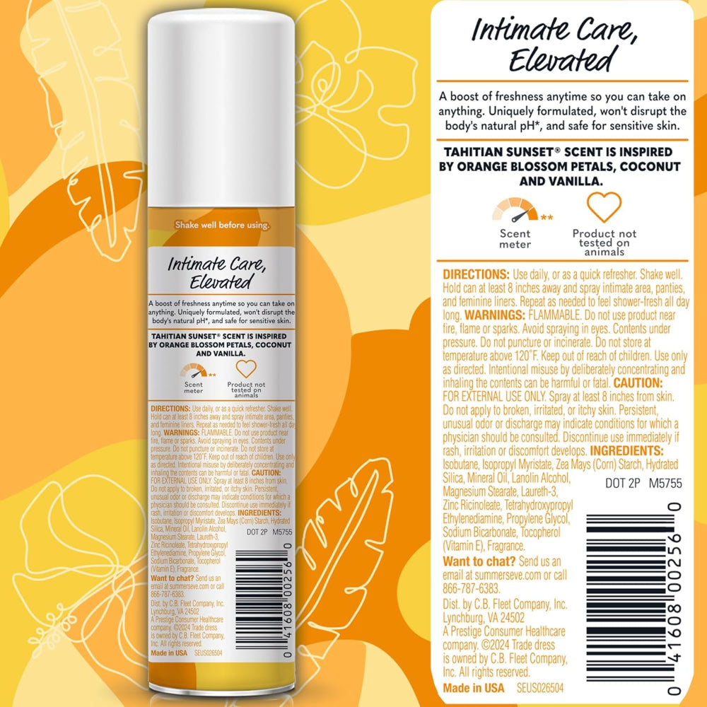 Summer's Eve Tahitian Sunset Spray
