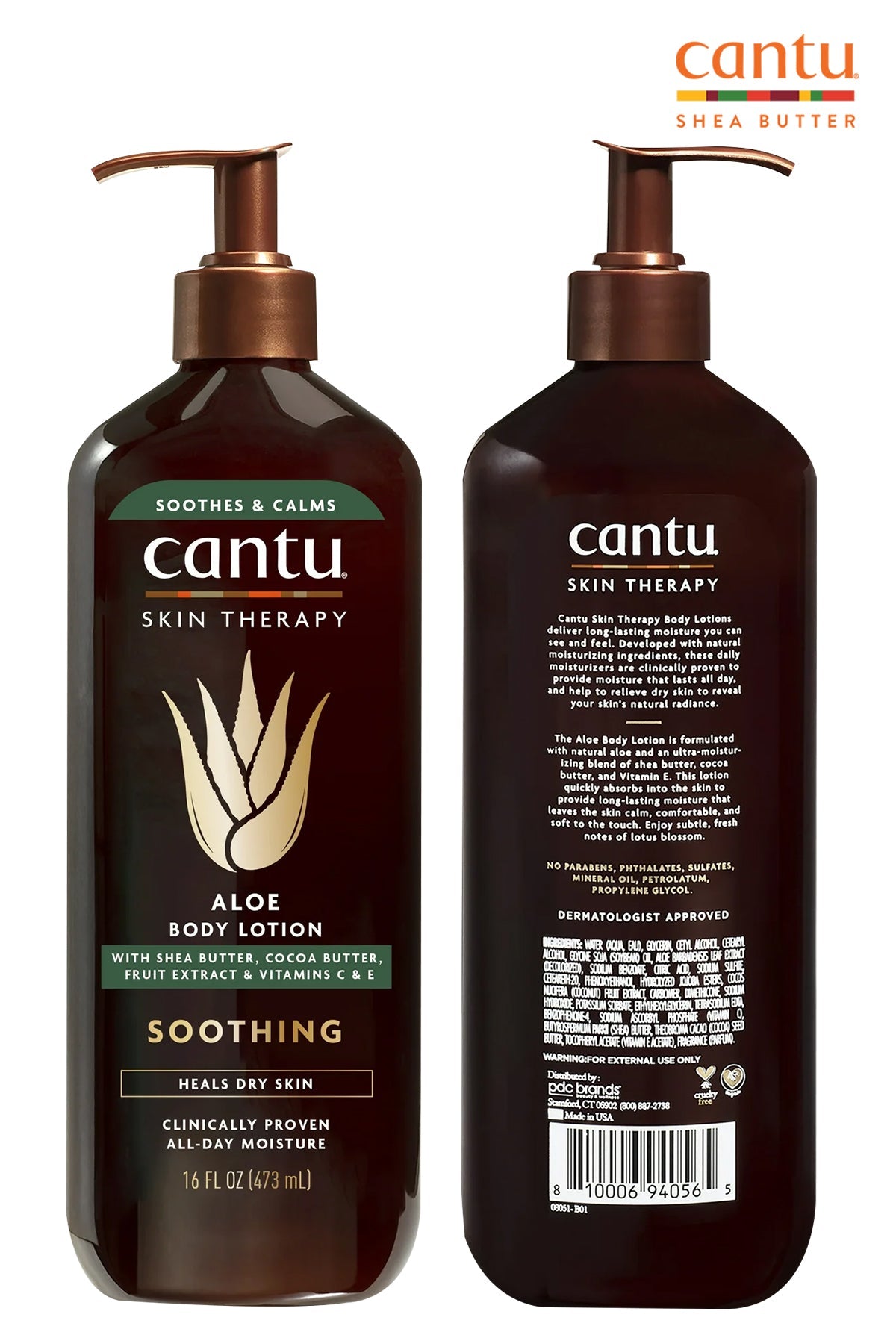 Cantu Aloe Enriched With Butters And Vitamin E Soothing Body Lotion