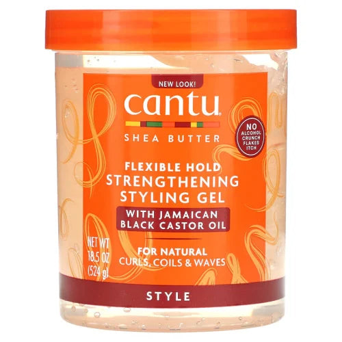 Cantu Flexible Hold Strengthening Styling Gel With Jamaican Black Caster Oil