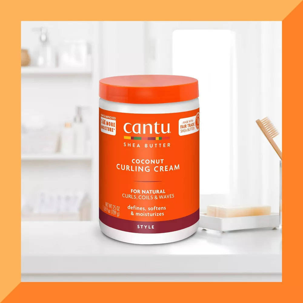 Cantu Shea Butter Coconut Curling Cream Salon Size 25oz