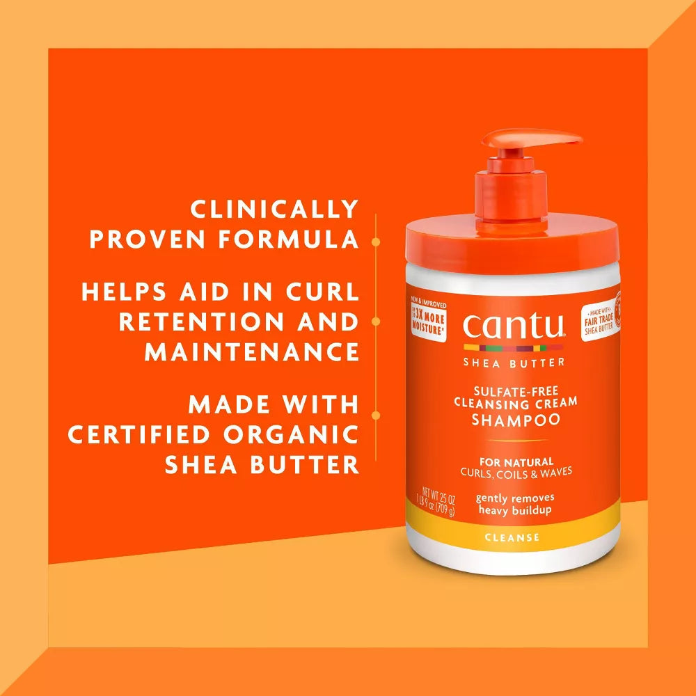 Cantu Shea Butter Natural Hair Cleansing Cream Shampoo