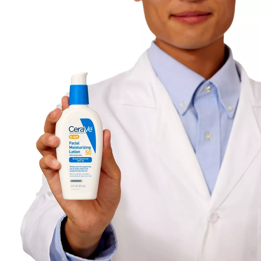 CeraVe AM Facial Moisturizing Lotion SPF 50