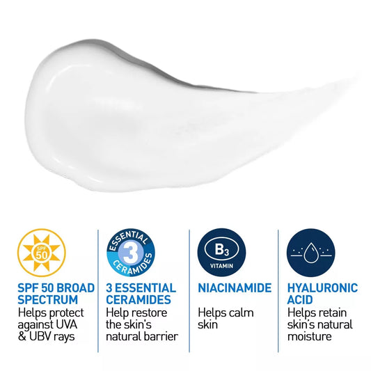 CeraVe AM Facial Moisturizing Lotion SPF 50