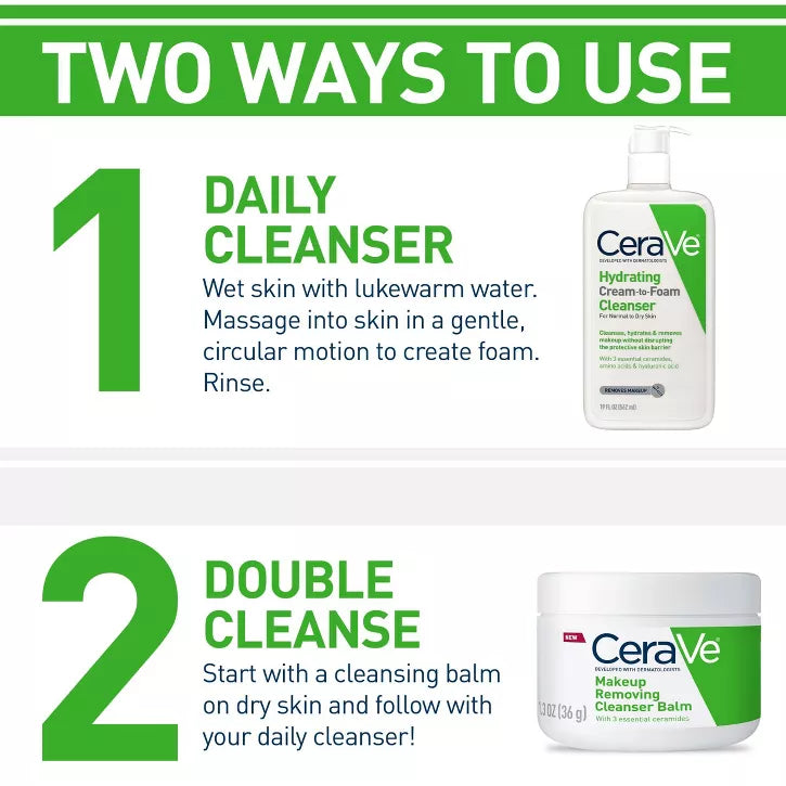 CeraVe Hydrating Cream-to-Foam Cleanser
