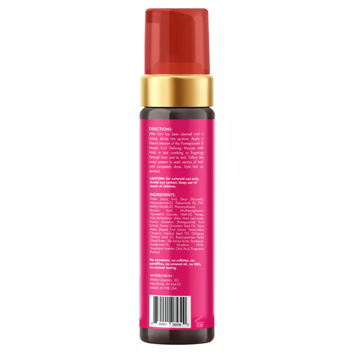Mielle Organics Pomegranate and Honey Curl Defining Mousse with Hold 7.5 oz