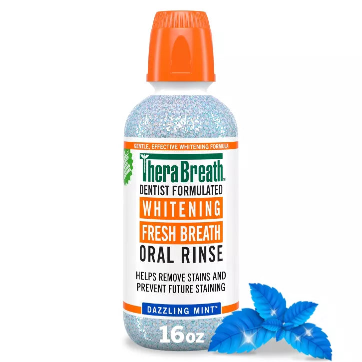 TheraBreath Whitening Mint Mouthwash - Dazzling Mint