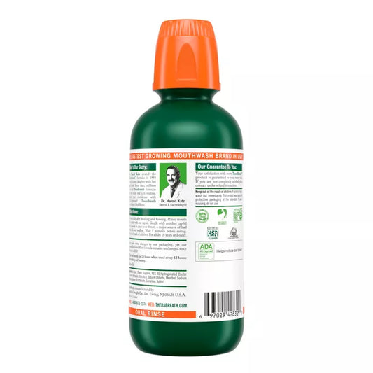 TheraBreath Fresh Breath Mouthwash Alcohol-Free - Rainforest Mint