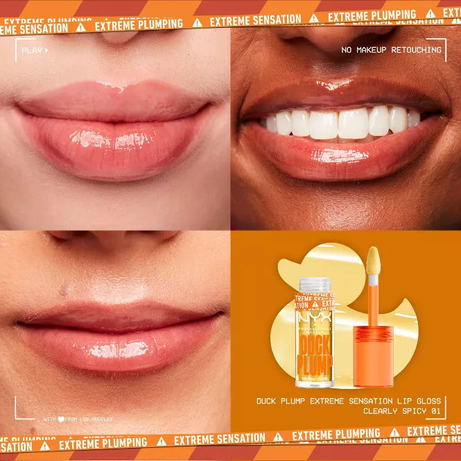 NYX Duck Plump High Pigment Lip Gloss - 01 Clearly Spicy