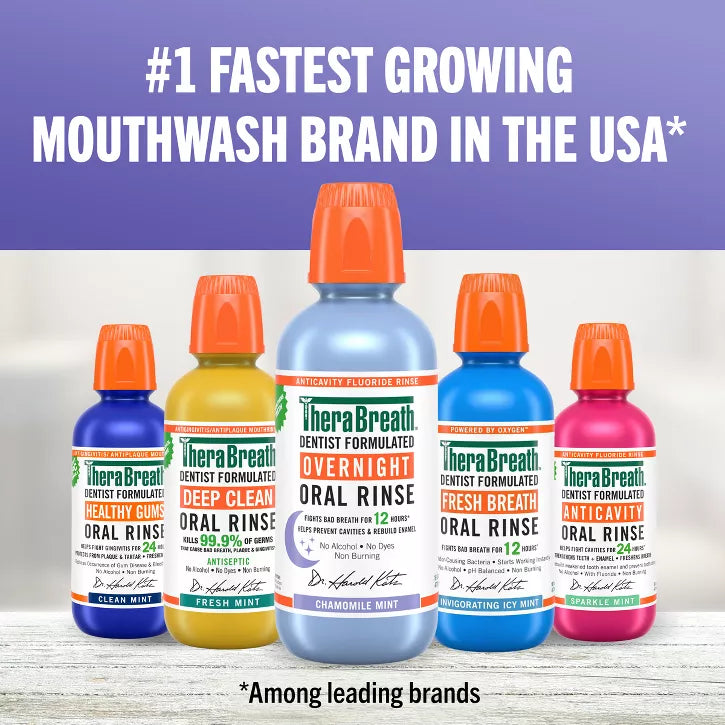 TheraBreath Overnight Mouthwash - Chamomile Mint