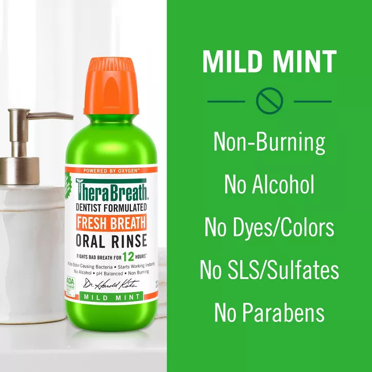 TheraBreath Fresh Breath Oral Rinse - Mild Mint