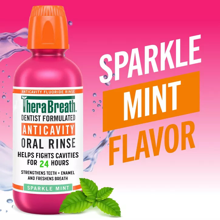 TheraBreath Anticavity Fluoride Mouthwash - Sparkle Mint