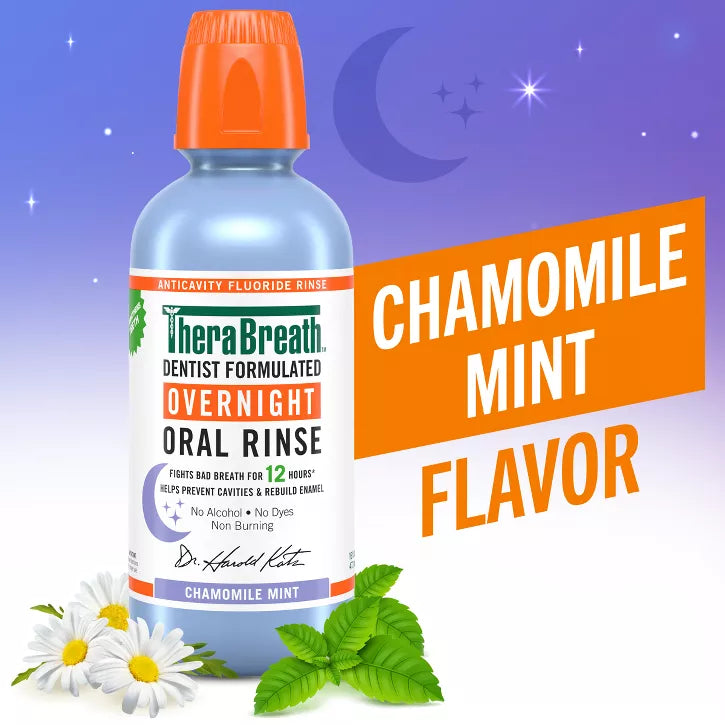 TheraBreath Overnight Mouthwash - Chamomile Mint