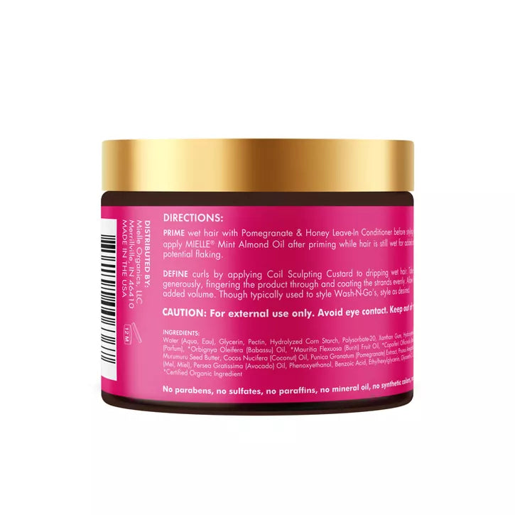 Mielle Organics Pomegranate & Honey Coil Sculpting Custard 12 oz