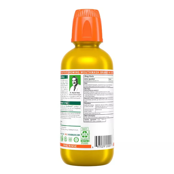 TheraBreath Deep Clean Mouthwash - Fresh Mint -