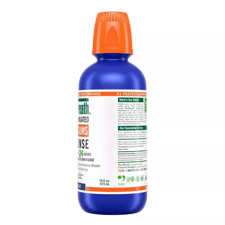 TheraBreath Healthy Gums Mouthwash Antigingivitis - Clean Mint