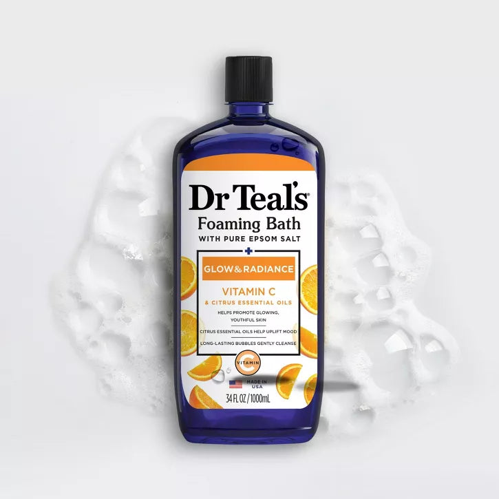 Dr Teals Foaming Bath With Glow and Radiance With Vitamin C and Citrus
