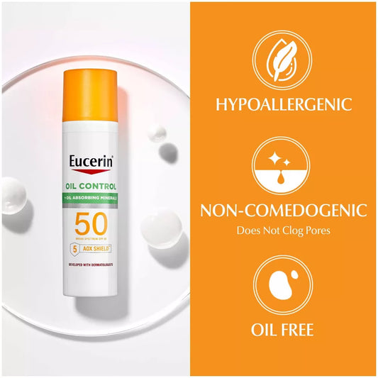 Eucerin Sun Clear Skin SPF 50 Face Lotion 2.5oz