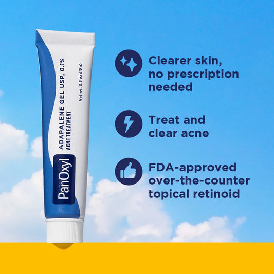 PanOxyl Adapalene Gel USP 0.1% 0.5 oz (15 g) 1