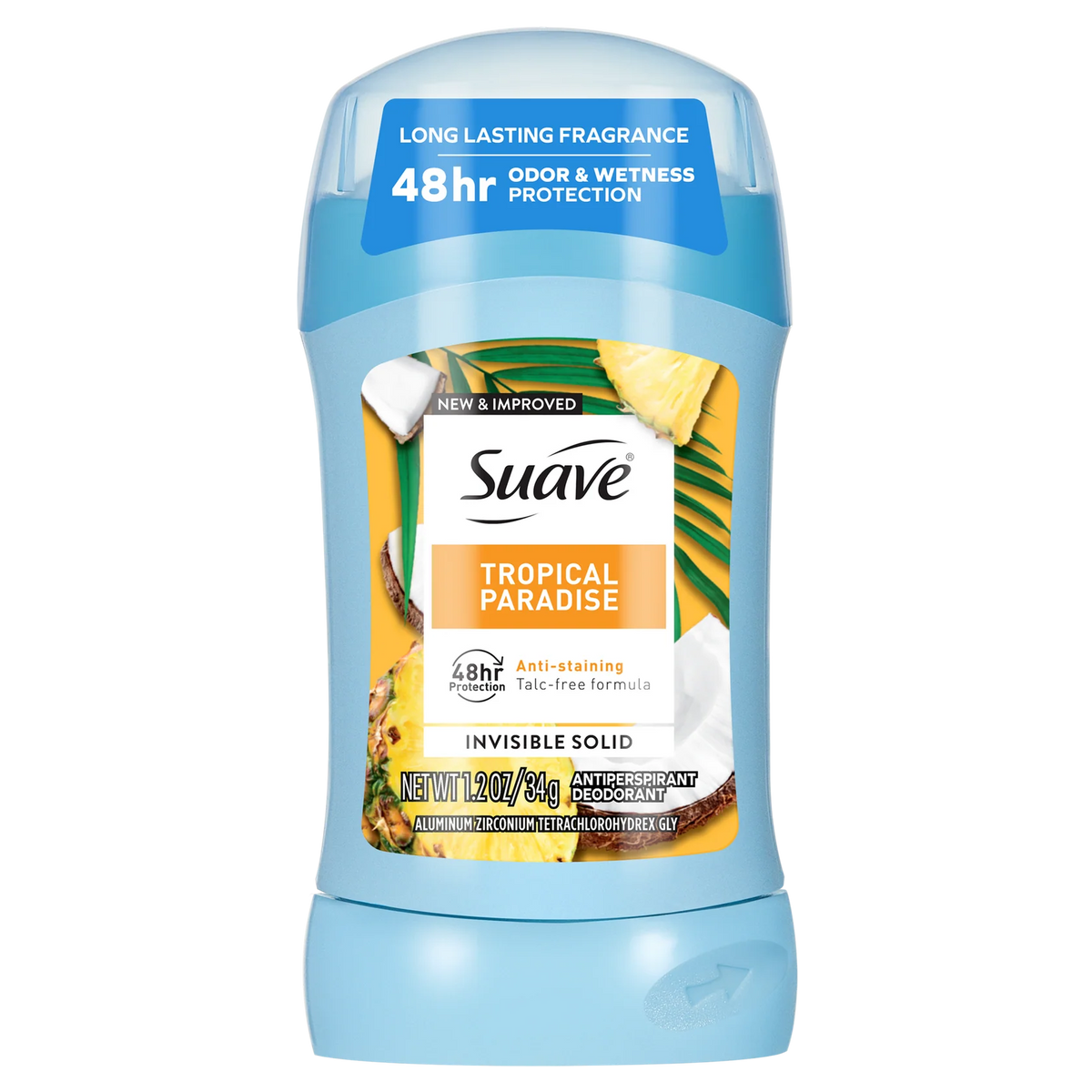 Suave Invisible Solid 48hr Anti-Staining Deodorant Tropical Paradise