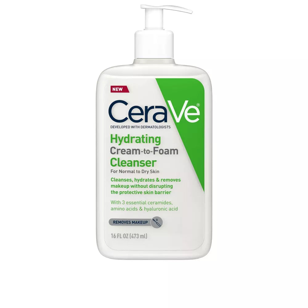 CeraVe Hydrating Cream-To-Foam Cleanser - 16 oz (473 ml)