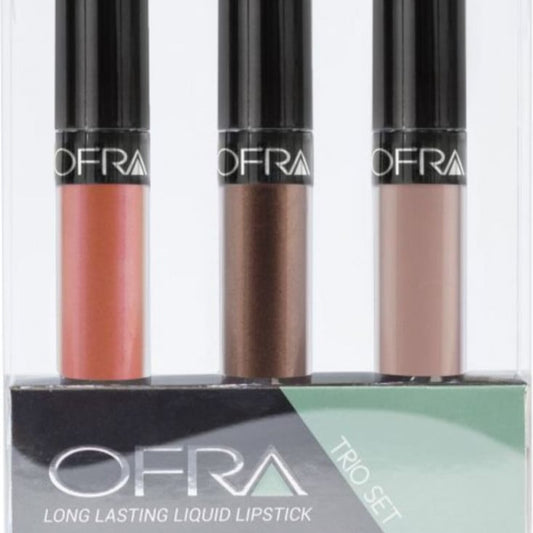 Ofra Long Lasting Liquid Lipstick The Nudes Trio Set - Bel Air, Dubai, Manila