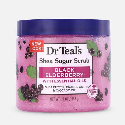 Dr Teals Body Scrub Shea Sugar Scrub With Black Elderberry