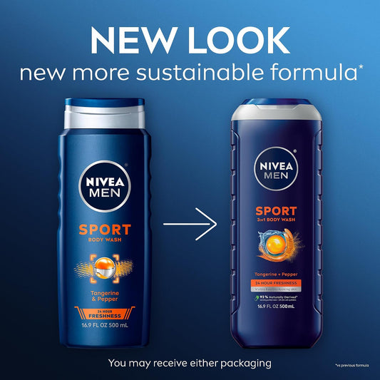 Nivea Men Sport 3In1 Body Wash 24 HR Freshness image 2