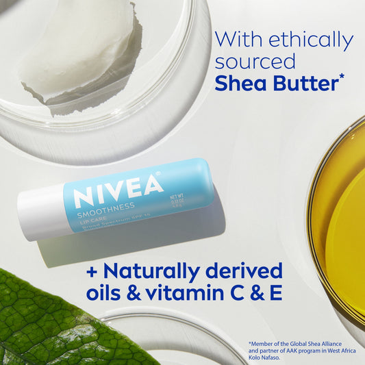 Nivea Smoothness Lip Care SPF 15 Carded 0.17 oz (4.8 g) image 2