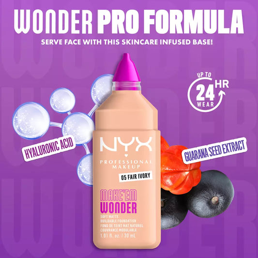 NYX Make ‘Em Wonder Soft Matte Buildable Foundation image 2