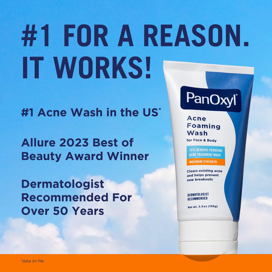 PanOxyl Acne Foaming Wash 10% 5.5 oz (156 g) image 2
