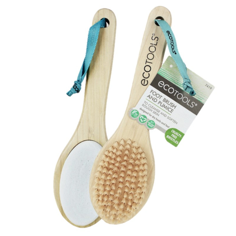 EcoTools فرشاة القدم من الخيزران + حجر الخفاف 7419