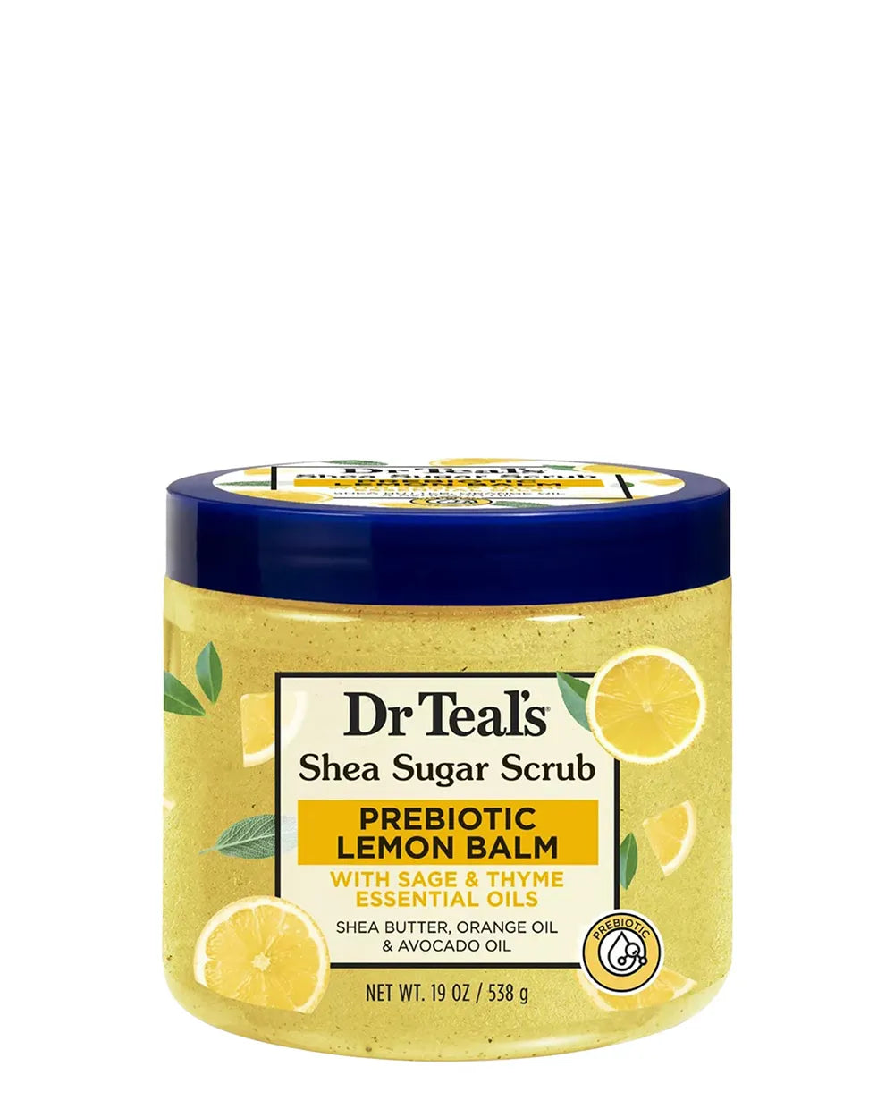 Dr Teals Body Scrub Shea Sugar Scrub Prebiotic Lemon Balm