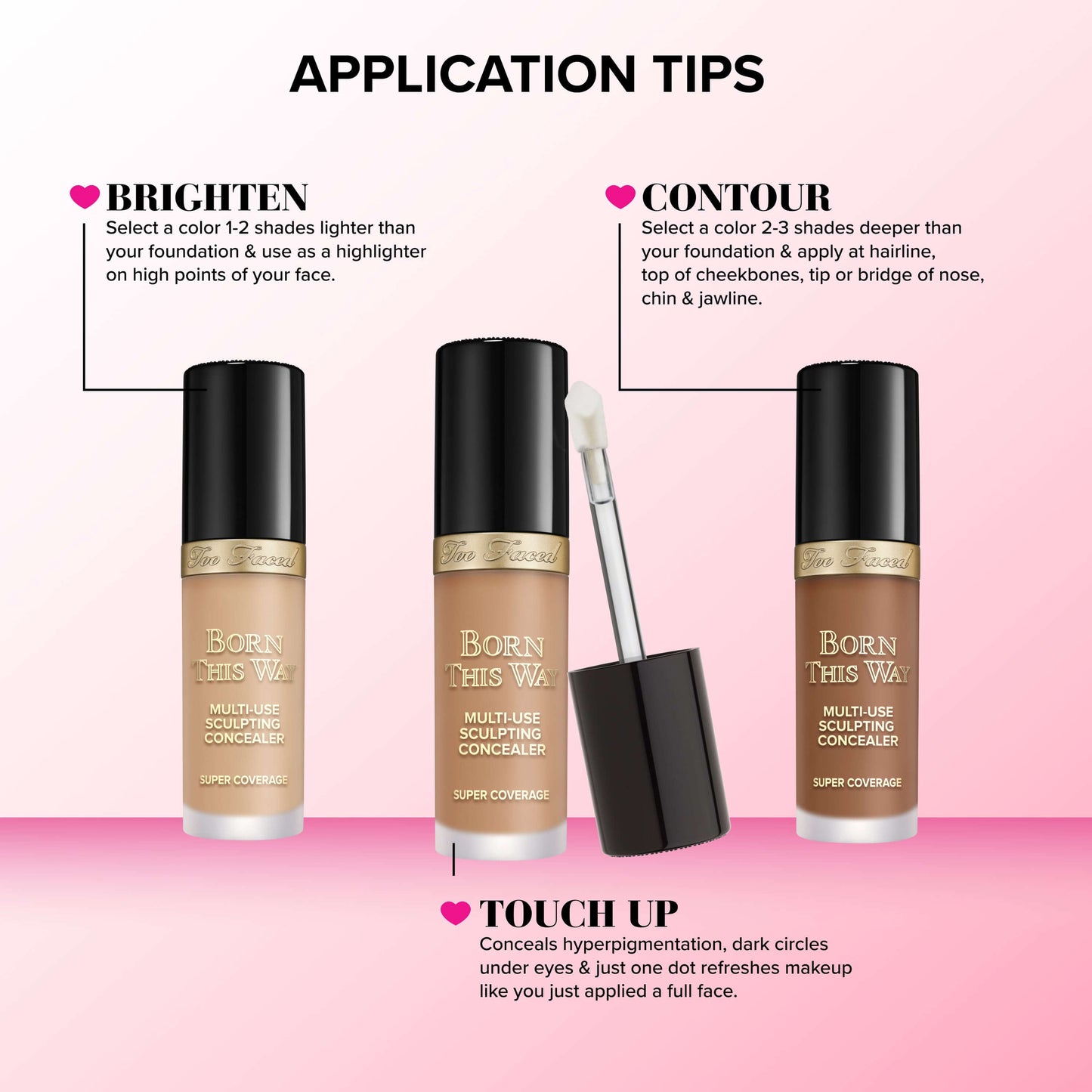 Too Faced - Born This Way Super Coverage Multi-Use Concealer (0.45oz / 13.5ml)