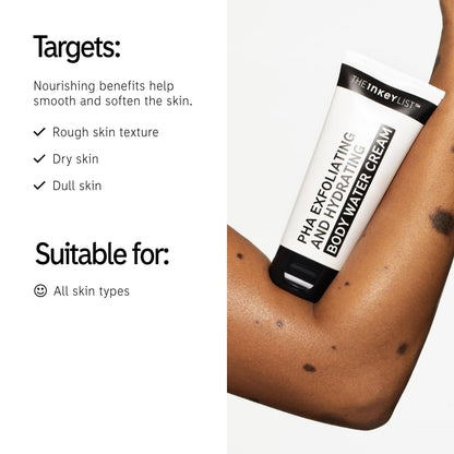 The INKEY List PHA Body Water Cream 2-in-1 Exfoliating and Hydrating