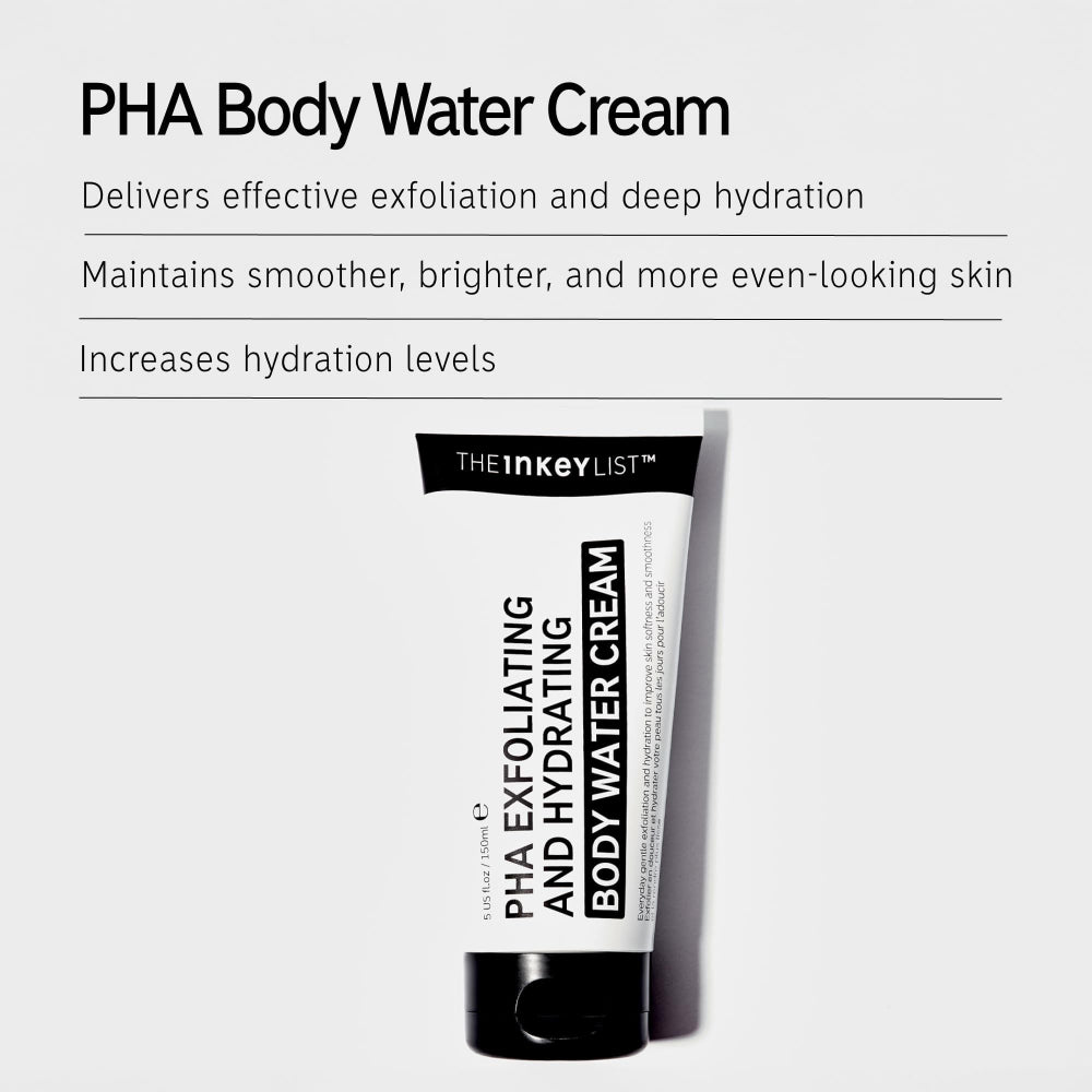The INKEY List PHA Body Water Cream 2-in-1 Exfoliating and Hydrating