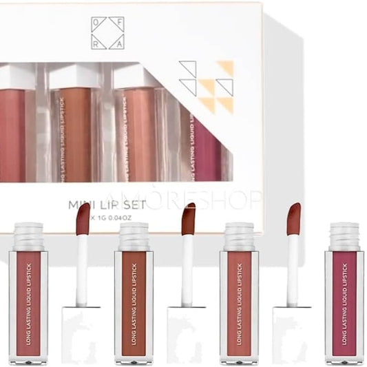 مجموعة أحمر شفاه OFRA Everyday Nudes Volume II (Sao Paulo, Manila, Bal Harbour, Canyon)