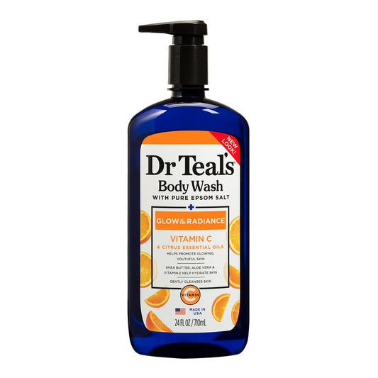 Dr Teals Body Wash With Pure Epsom Salt Glow and Radiance Vitamin C