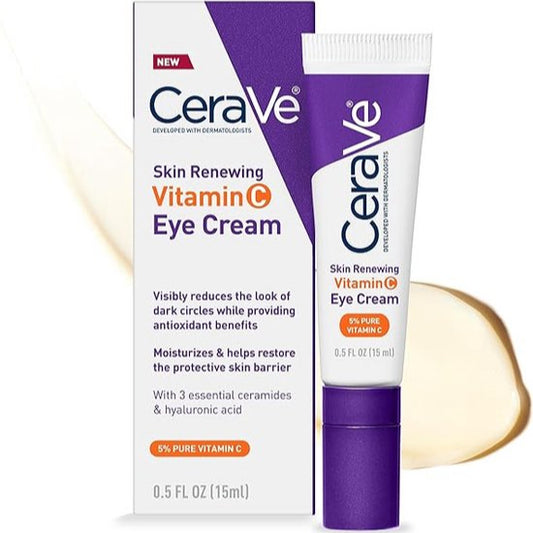 CeraVe كريم عين بفيتامين C لتجديد البشرة