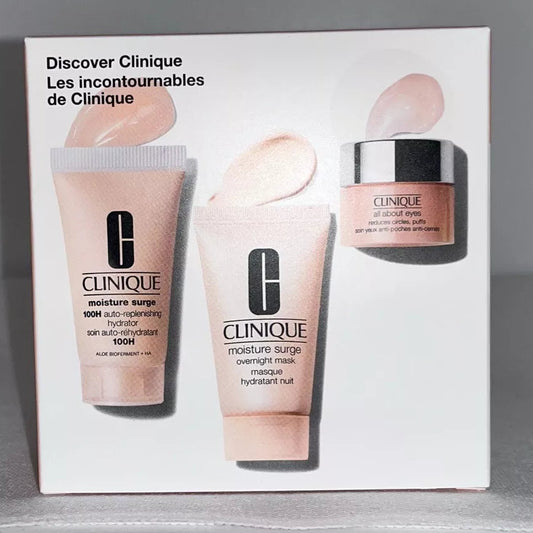 Clinique Discover Clinique - مجموعة 3 قطع - Moisture Surge - All About Eyes